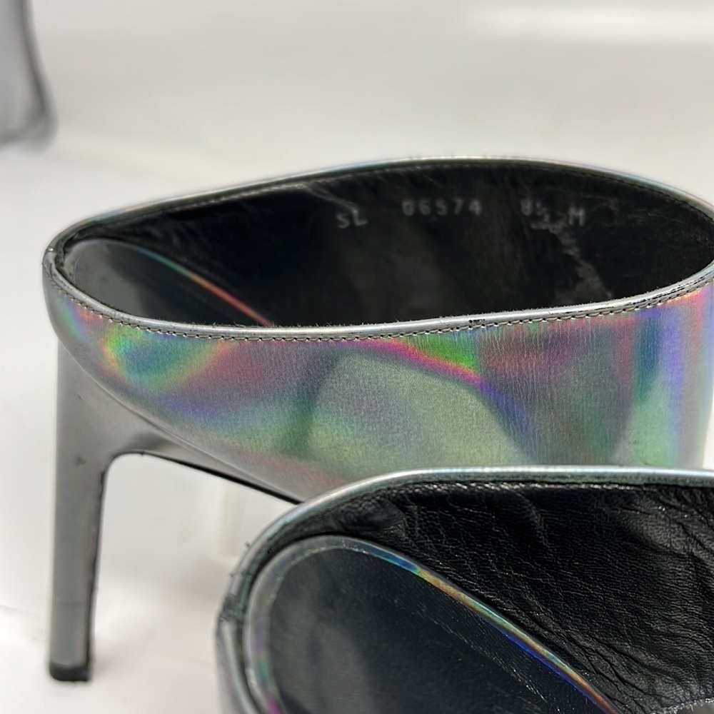 Stuart Weitzman Sz 8.5 Myslide Metallic Specchio … - image 7